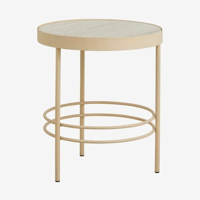 JUNGO rundt sidebord - øya50 cm - sand Nordal TABLES