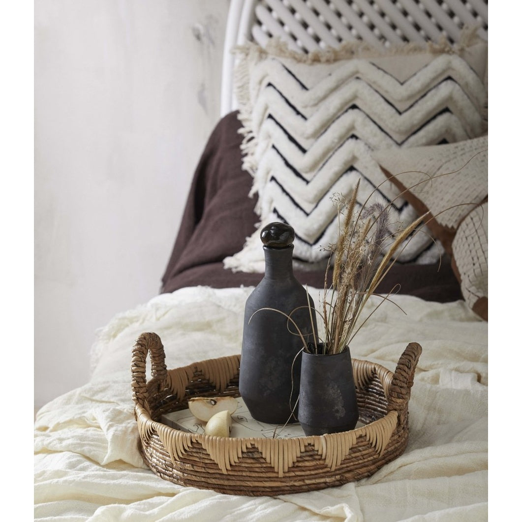 JUNIPER flaske med lokk - sort Nordal TABLEWARE