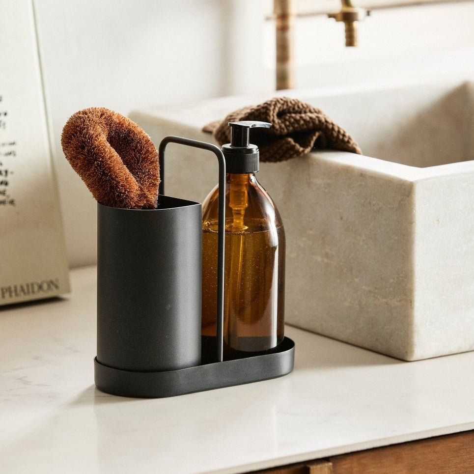 KAKI holder til oppvaskbørste - 8,4x17,9 cm - sort Nordal KITCHEN AC