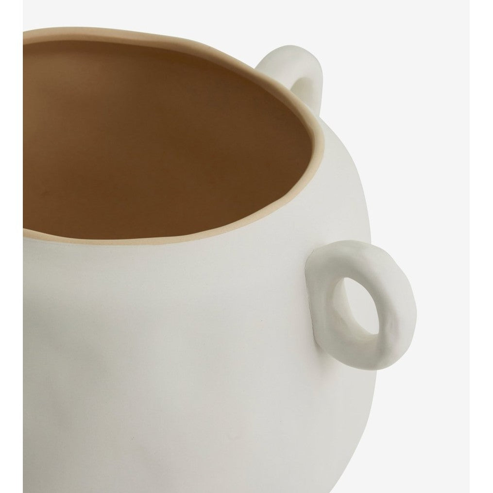 KARLO urtepotte ø34 cm - hvit/beige Nordal VASEBOWL