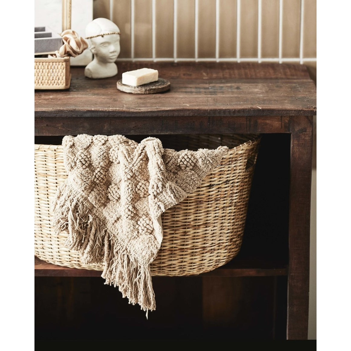 KOLOA-flettkurv - 40x62 cm - natur Nordal STORAGE