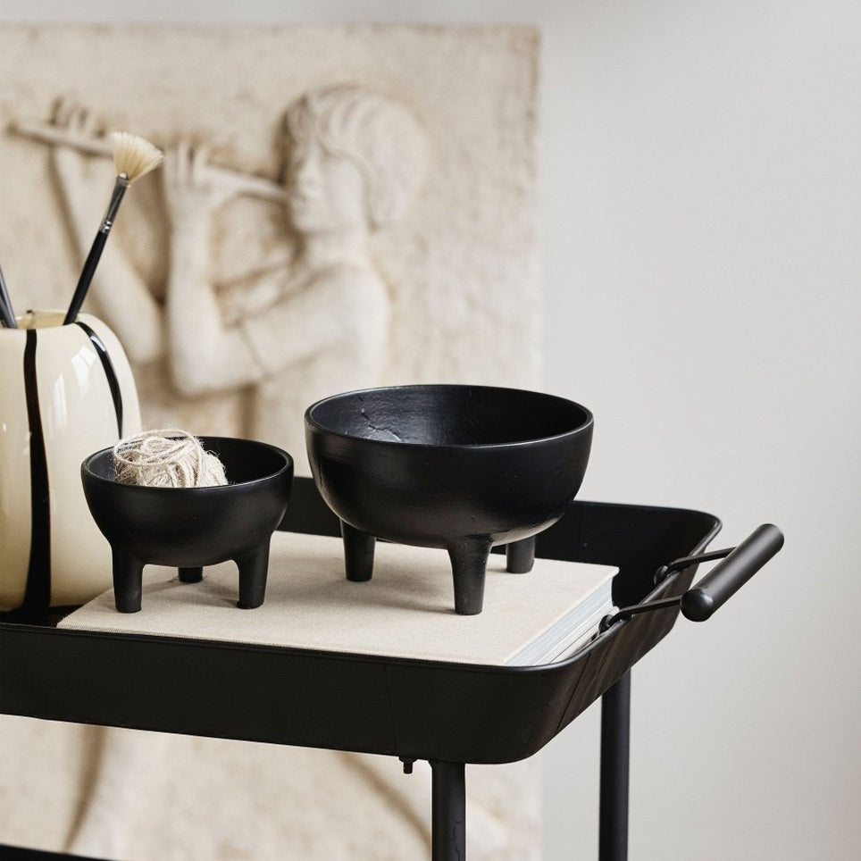 LAMU beholder - ø13 cm - sort Nordal TRAYETAGER