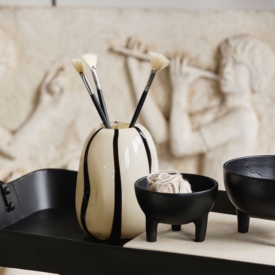 LAMU beholder - ø13 cm - sort Nordal TRAYETAGER