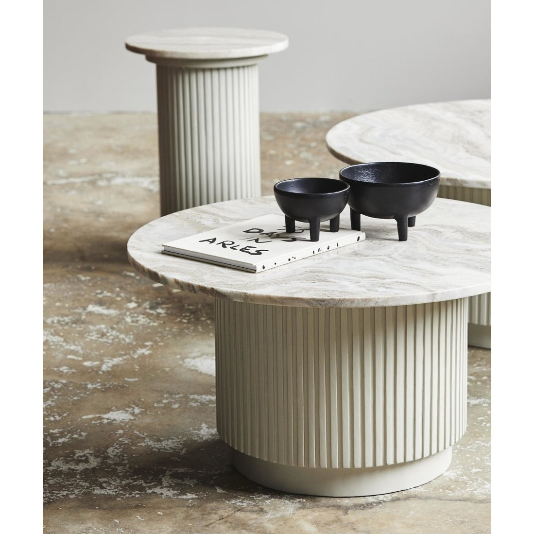 LAMU beholder - ø18 cm - sort Nordal TRAYETAGER