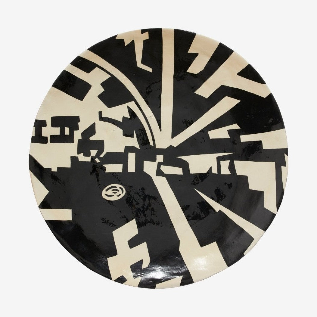 LIPSI-dekorasjonsfat, L - svart/sand Nordal DECO ITEMS