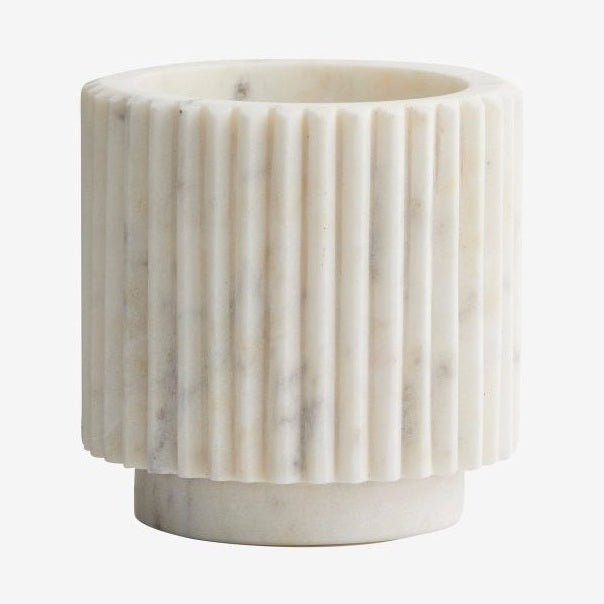 LOON urtepotter - hvit marmor Nordal INDOOR POT