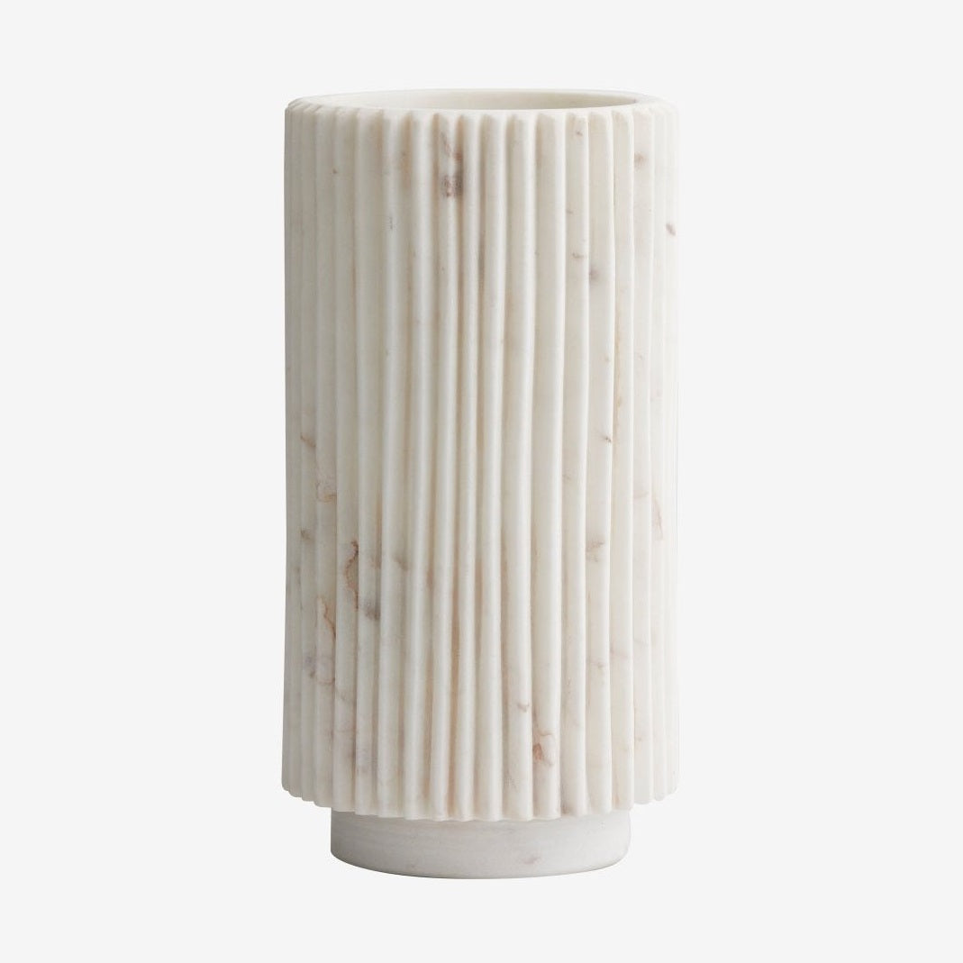 LOON vase - hvit marmor Nordal VASEBOWL