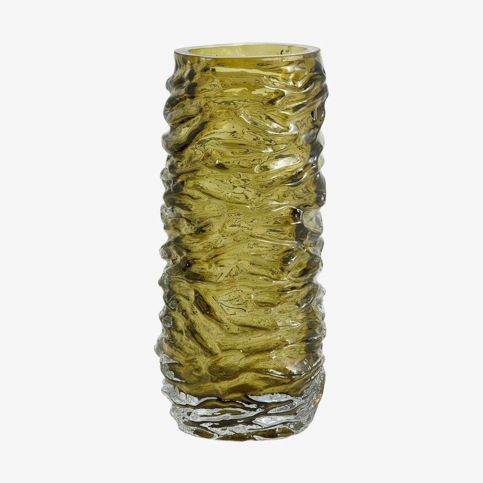 MAIO glassvas - h28 cm - grønn Nordal VASEBOWL