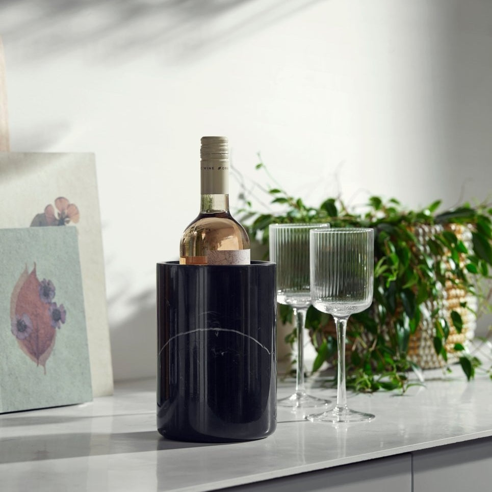 MARBI vin-/verktøyetank i marmor - h18 cm - sort Nordal KITCHEN AC