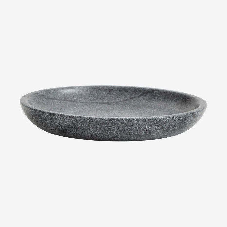 MARBLE-plate i marmor - ø17 cm - svart/grå Nordal BATHROOM A