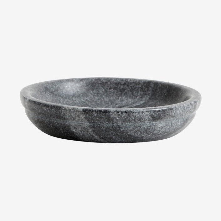 MARBLE skål i marmor - ø10 cm - svart/grå Nordal BATHROOM A