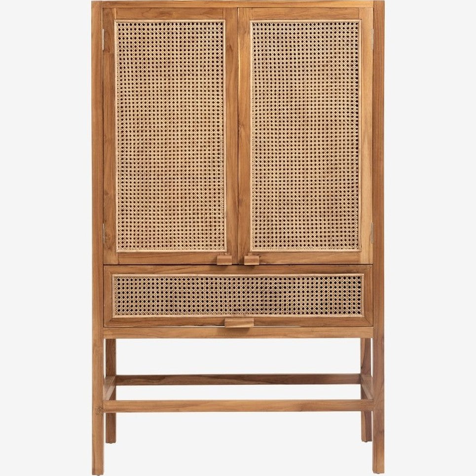 MERGE teak tre skap med 2 låser - 160x100 - natur Nordal CABINETS