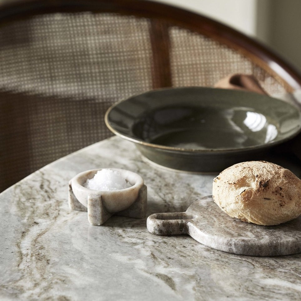 MERIAN saltkar i marmor - ø8 cm - brun Nordal KITCHEN AC