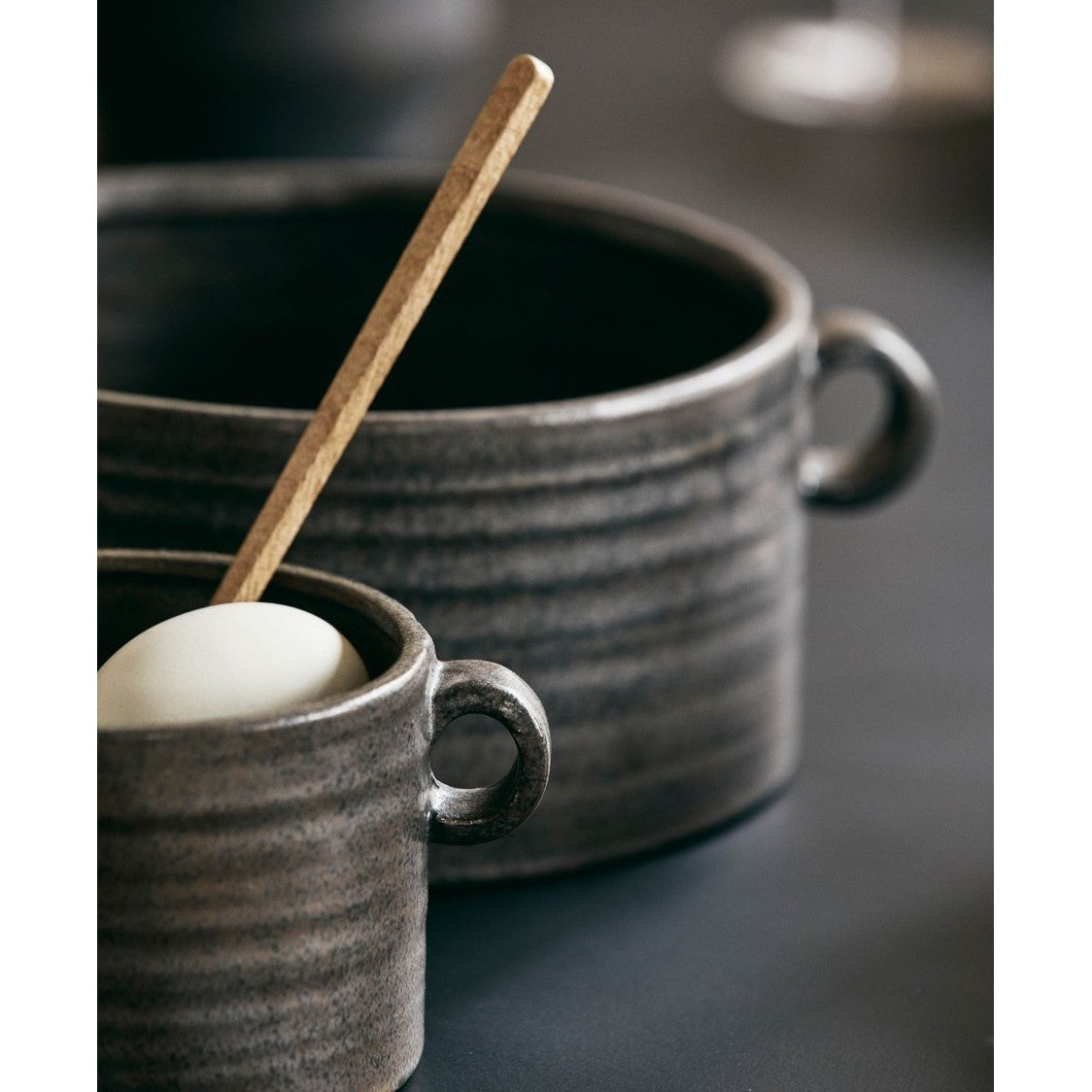 MINDY skål, L - svart Nordal TABLEWARE