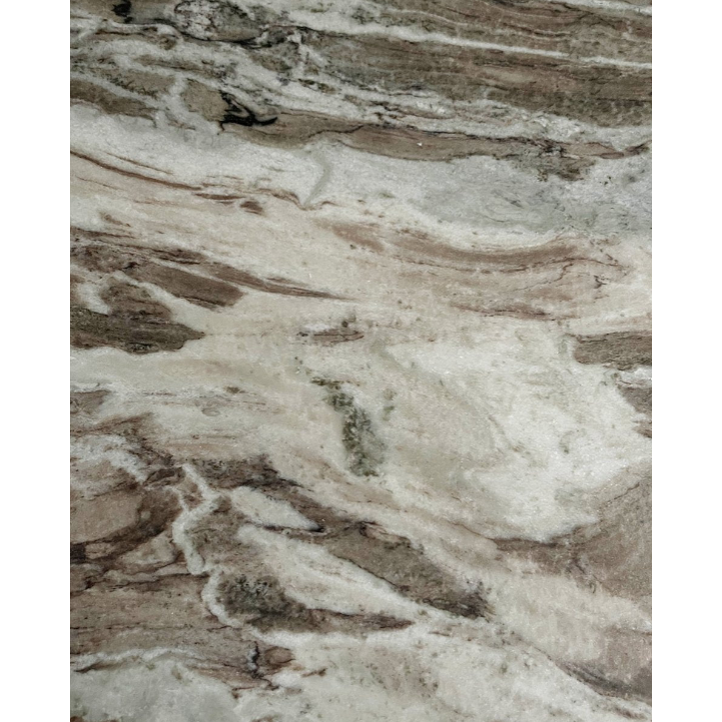 ERIE-kafébord i tre og marmor - råhvit, brun, beige Nordal TABLES