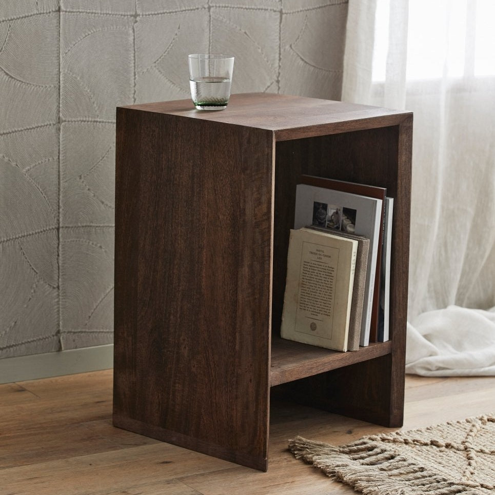 NAPO seng/sidebord - mørkbrun Nordal TABLES