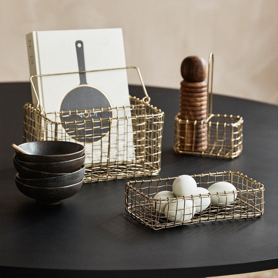 NAVITI oppbevaringsbasseng - gull finish Nordal STORAGE