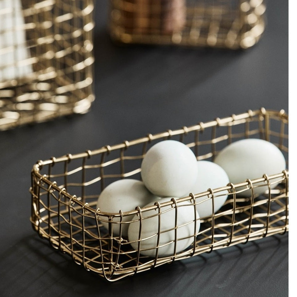 NAVITI oppbevaringsbasseng - gull finish Nordal STORAGE