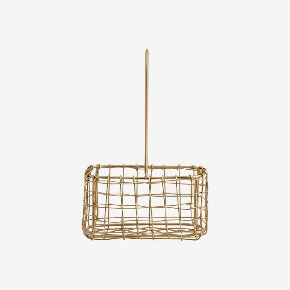 NAVITI oppbevaringsbasseng med håndtak, S - gull finish Nordal STORAGE