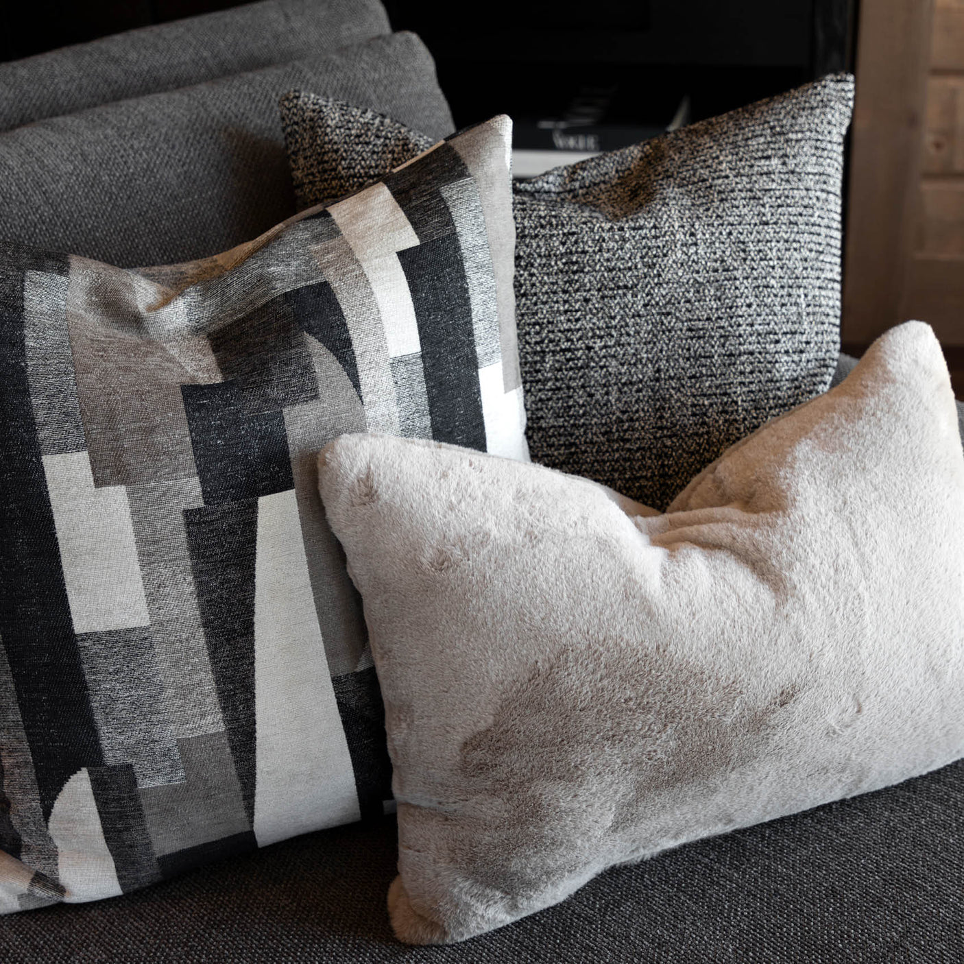 NERO BIANCO Putetrekk Artwood Pute