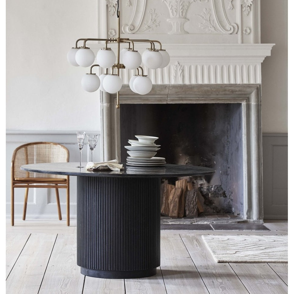 PALMA lysekrone - ø74 cm - messing/hvit Nordal HANG LAMPS