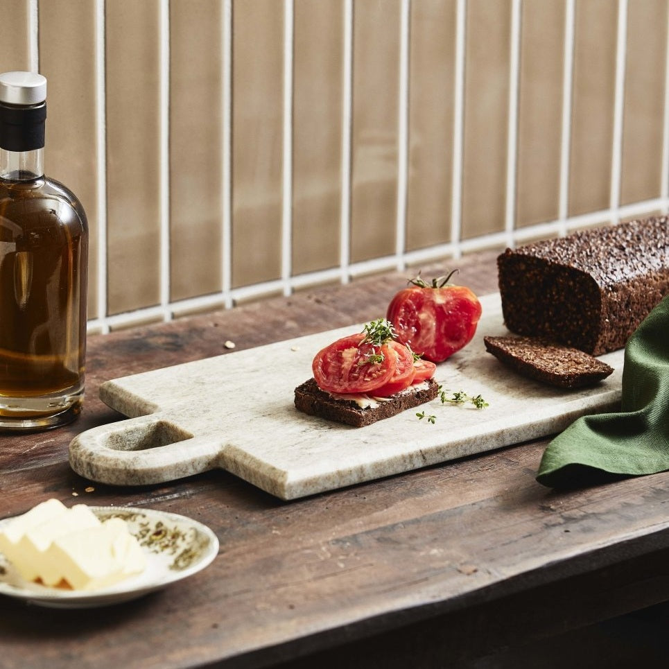 PASILLA-skjærbrett i marmor - 22x67 cm - brunt Nordal KITCHEN AC