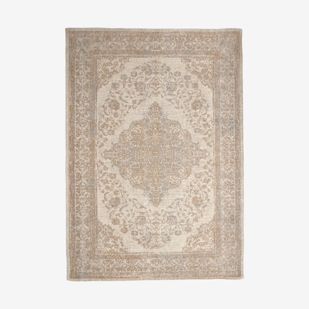 PEARL vevd bomullsmatte, 200x290 - sand/beige Nordal CARPETS