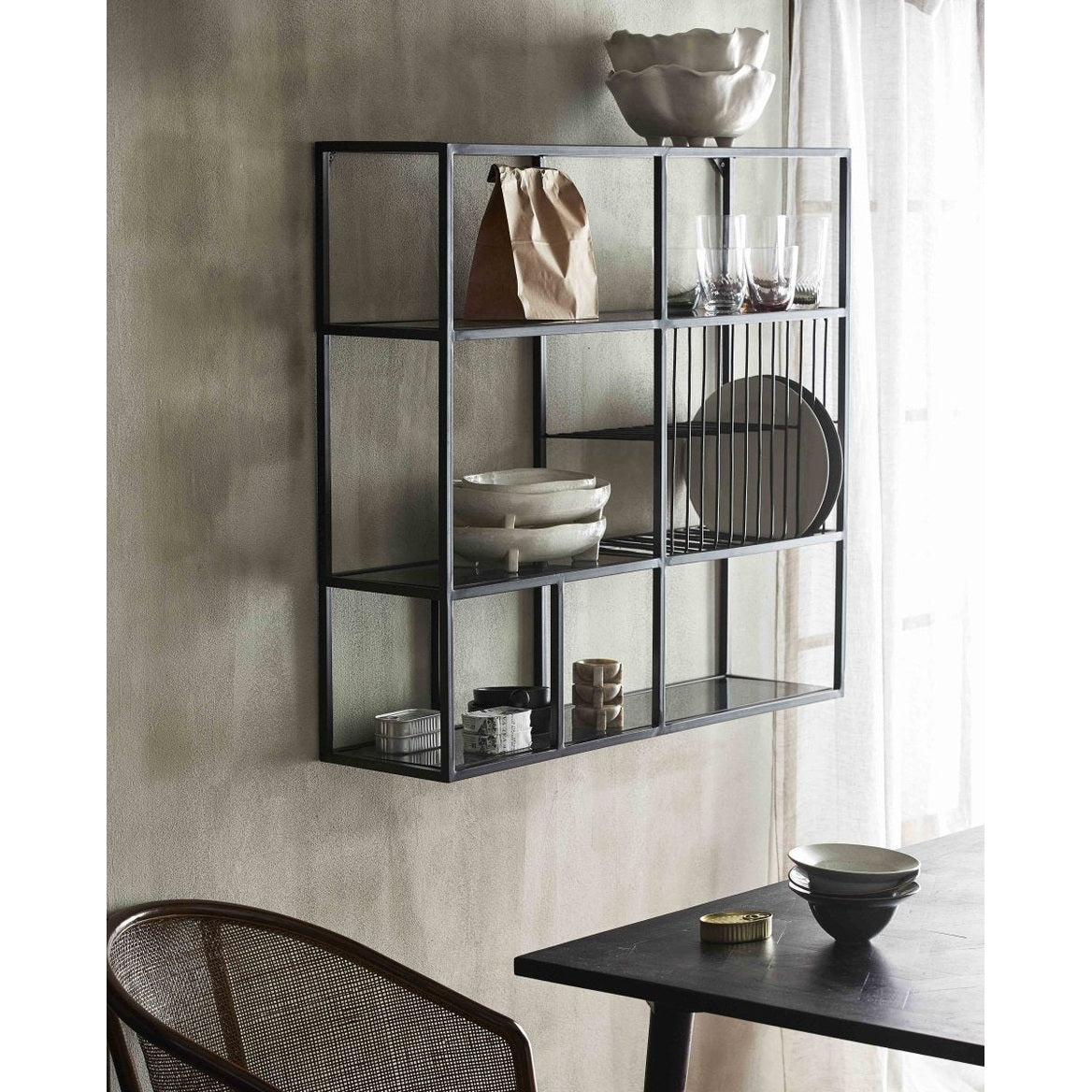 PEMBA keramisk tallerken - stor - 28x17 cm - offwhite Nordal TABLEWARE