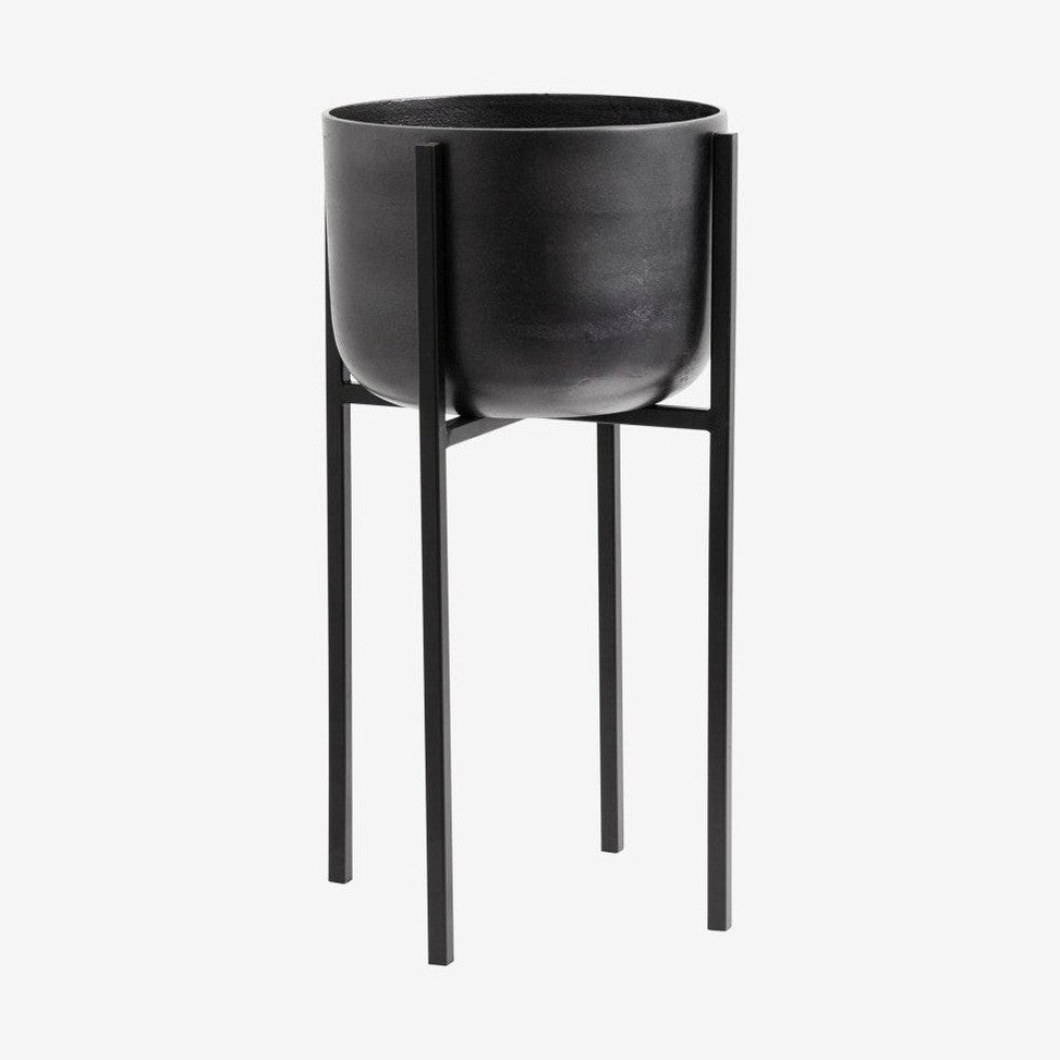 Planterestativ av jern - H60 cm - svart / oksidert Nordal INDOOR POT