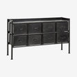 PORTLAND jernskål m/8 skuffer - 66x116 cm - sort Nordal CONSOLES