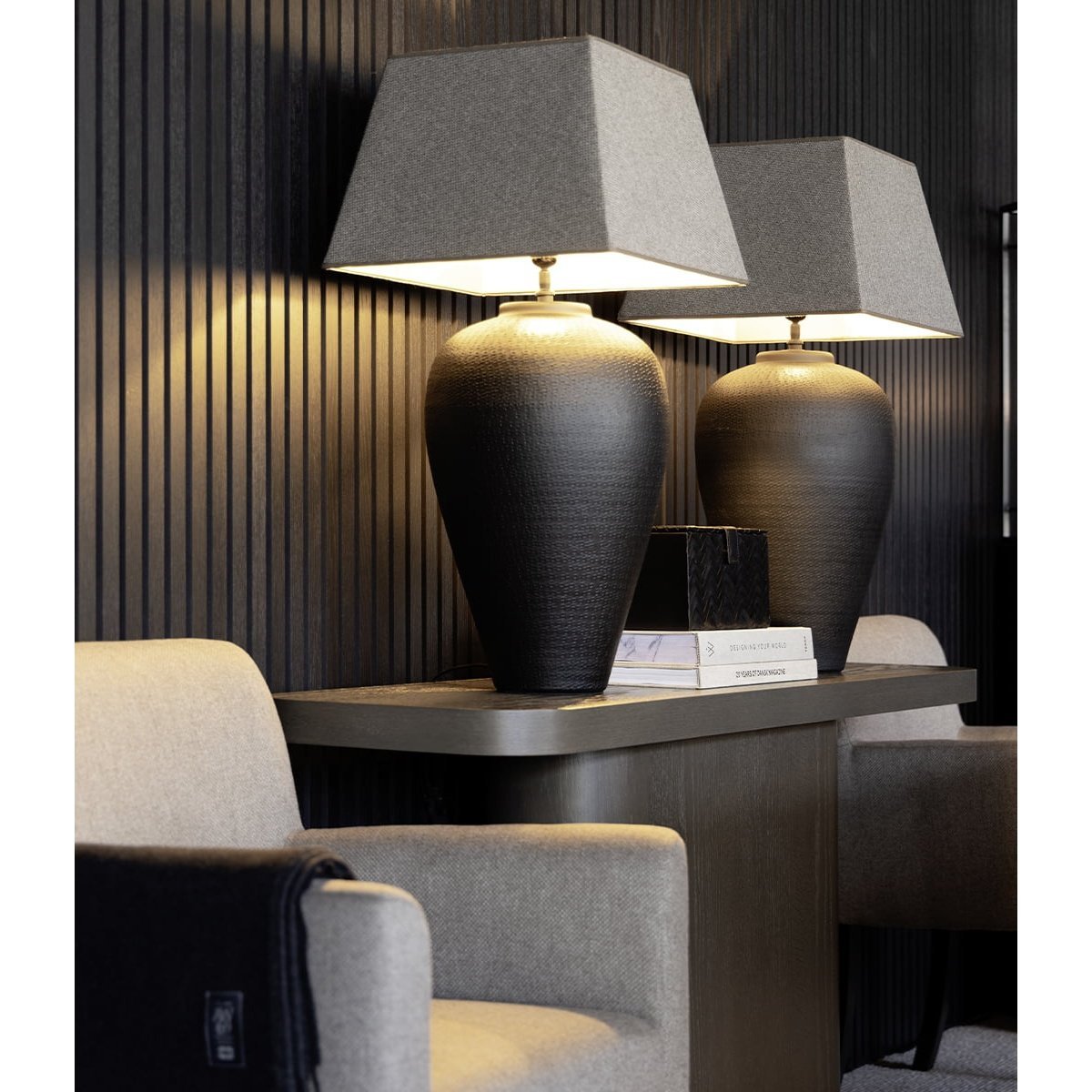 FLORENCE bordlampe mattsvart Artwood Bordlampe