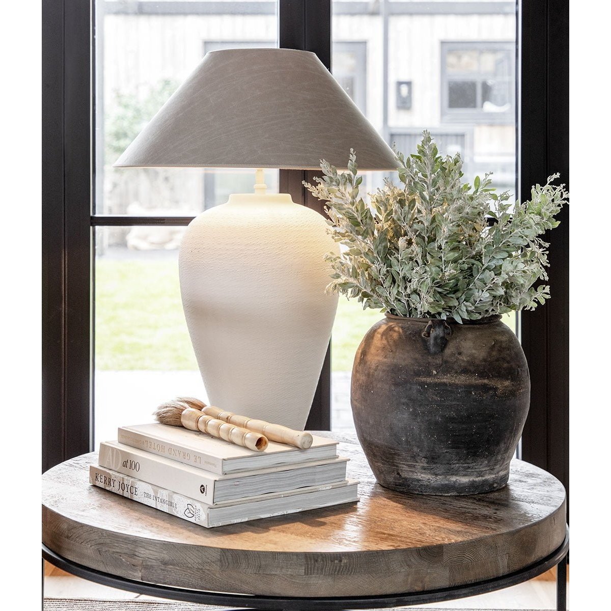 FLORENCE bordlampe hvit metall Artwood Bordlampe