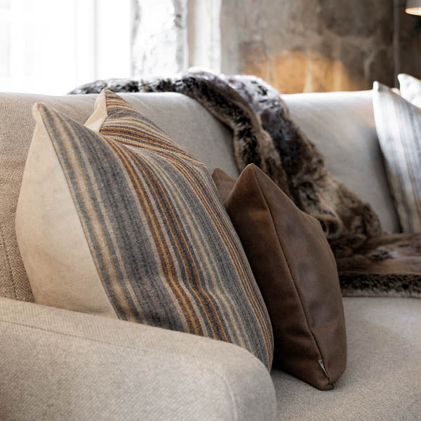 GLENSDALE STRIPED Denim putetrekk Artwood Pute