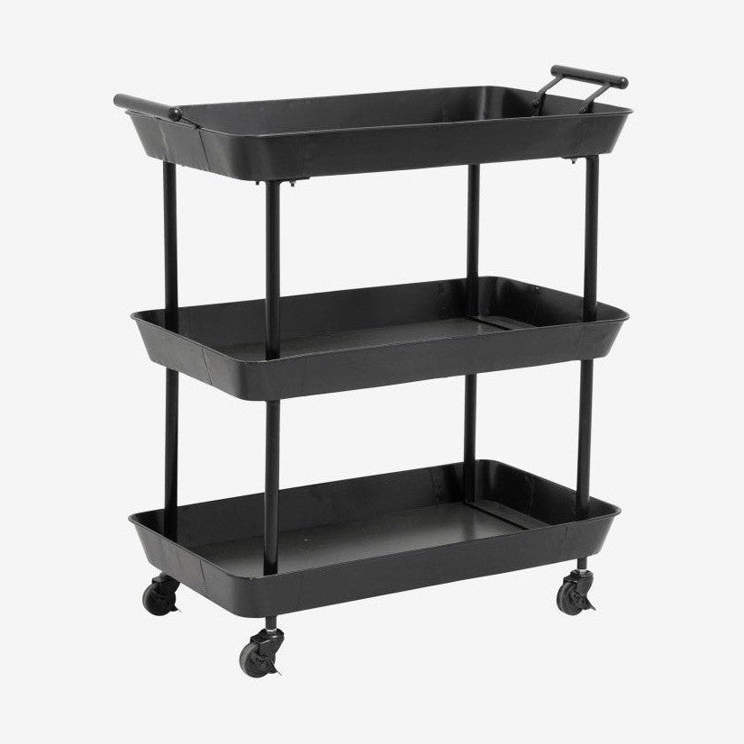 FULDA rullebord av jern - 66x41 - sort Nordal TABLES