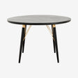 LUVUA rundt spisebord i tre - ø120 - svart/matt gull finish Nordal TABLES