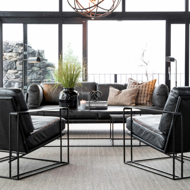 TRAVERSE BLACK/LINEN Putetrekk Artwood Pute