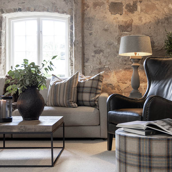 GLENSDALE CHECK DENIM putetrekk Artwood Pute