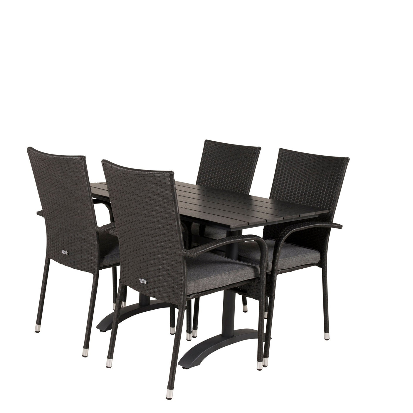 Denver Café Bord 120*70 + Anna Armstol Venture Design Spisegruppe