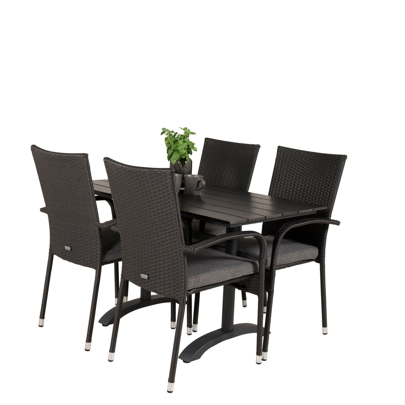 Denver Café Bord 120*70 + Anna Armstol Venture Design Spisegruppe
