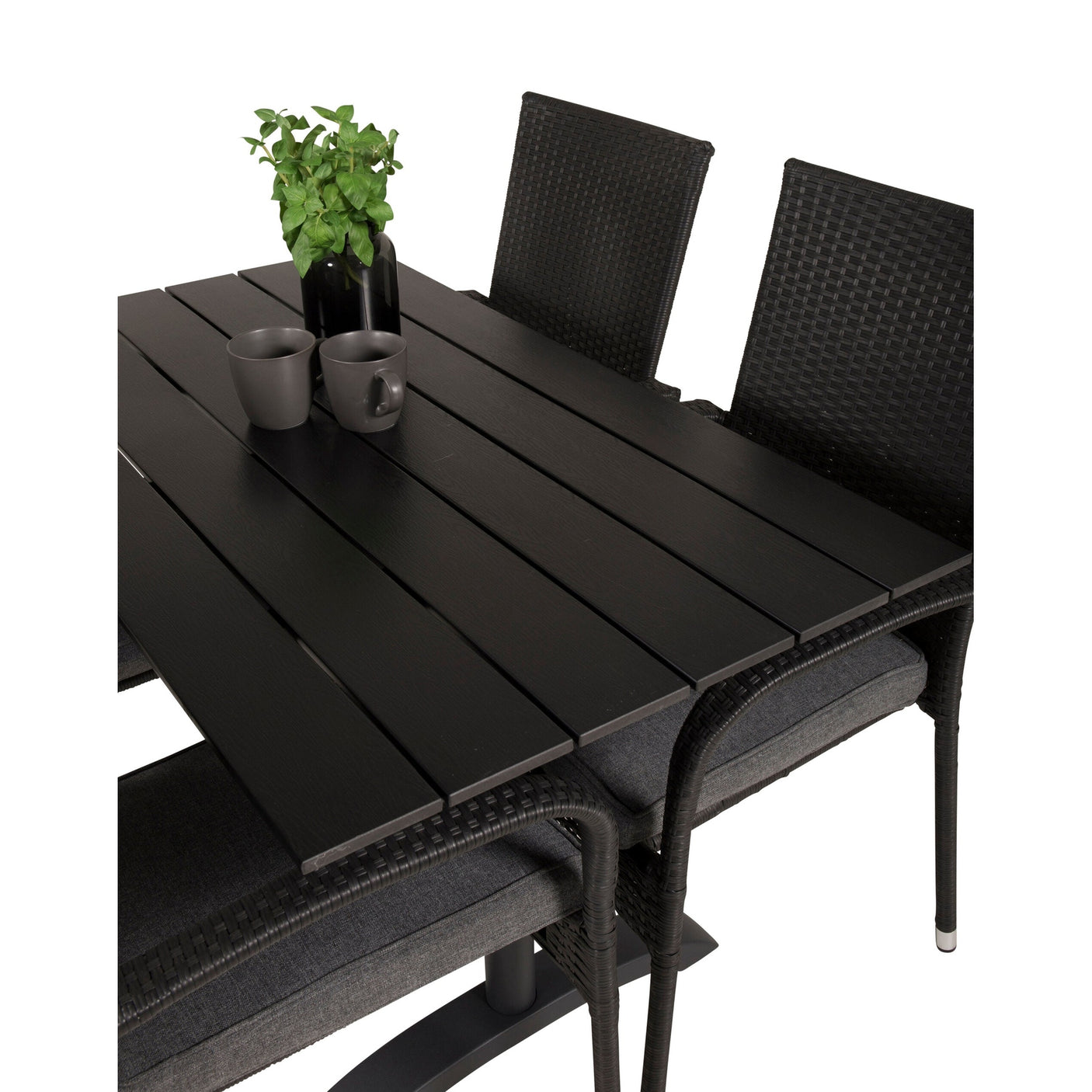 Denver Café Bord 120*70 + Anna Armstol Venture Design Spisegruppe