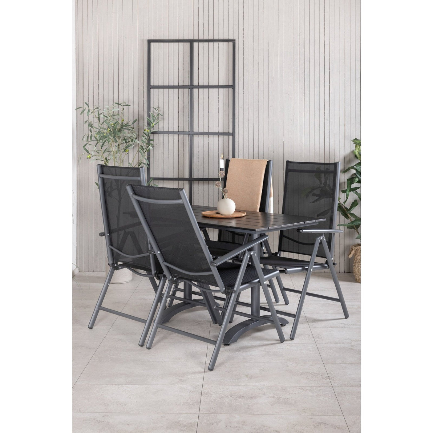 Denver Café bord 120*70 + Break Stol Venture Design Spisegruppe