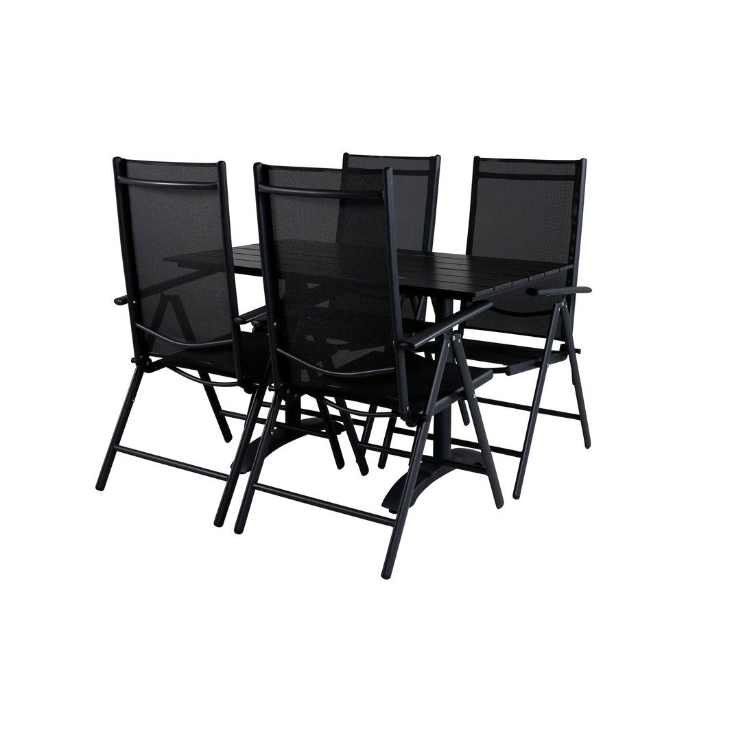 Denver Café bord 120*70 + Break Stol Venture Design Spisegruppe