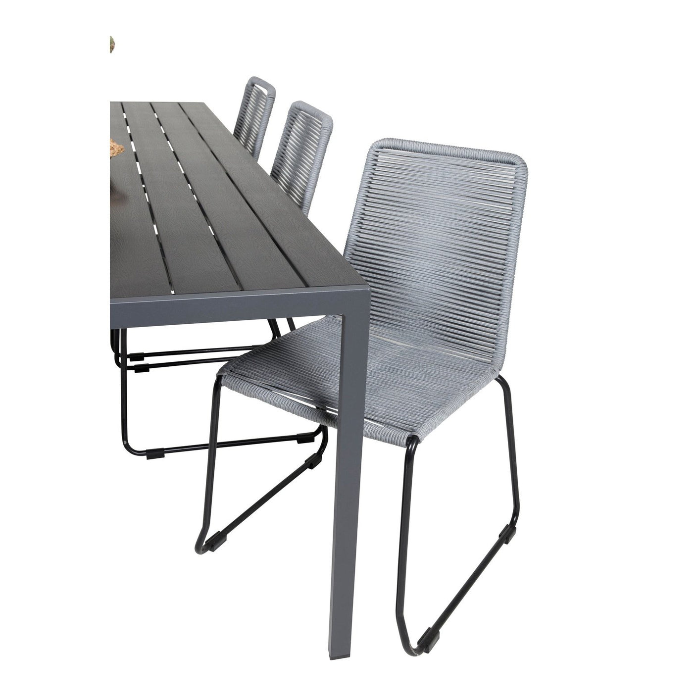 Break spisebord 205*90 + Lindos spisestoler Venture Design Spisegruppe