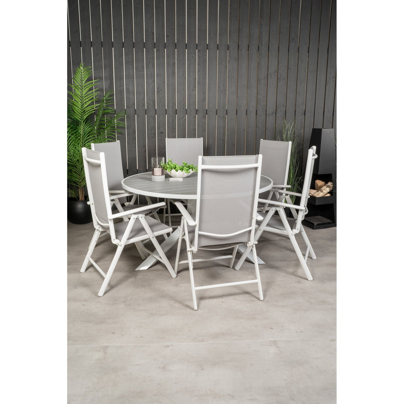 Parma Bord ø 140 + Break stoler Venture Design Spisegruppe
