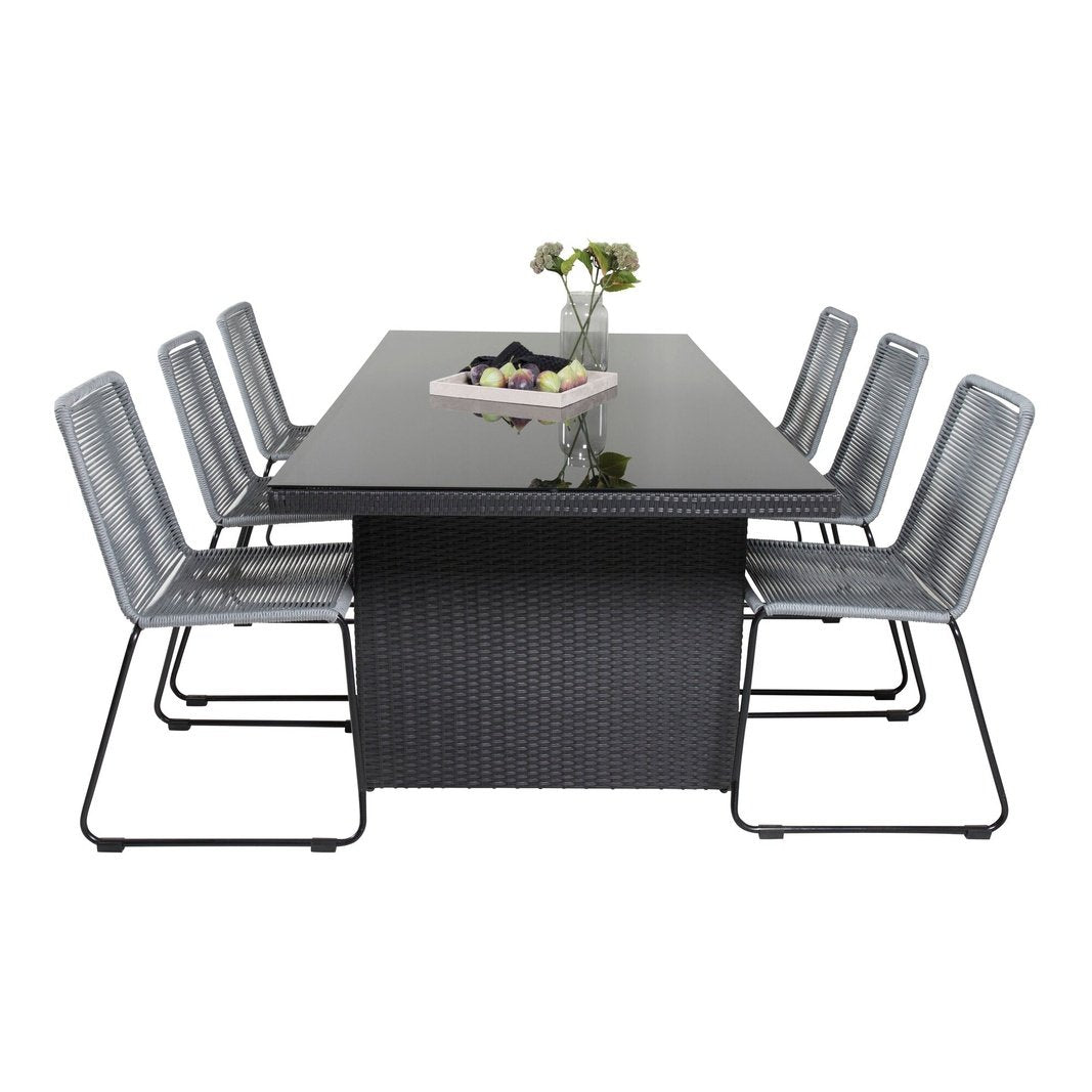 Padova Spisebord 200*100 + Lindos spisestoler / Venture Design Spisegruppe