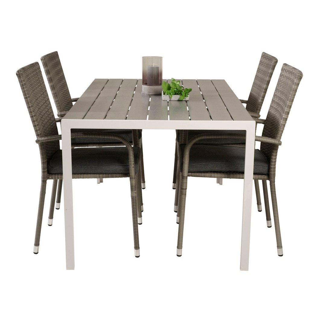Break spisebord 150*90 + Anna Armstol Venture Design Spisegruppe
