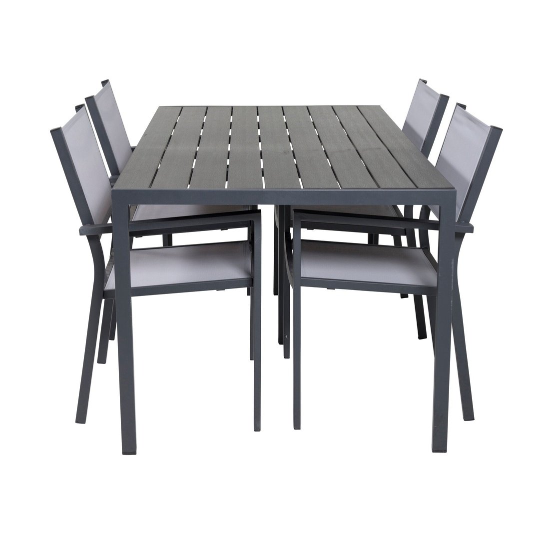Break Dining Table 150*90 + Copacabana Lenestol Venture Design Spisegruppe