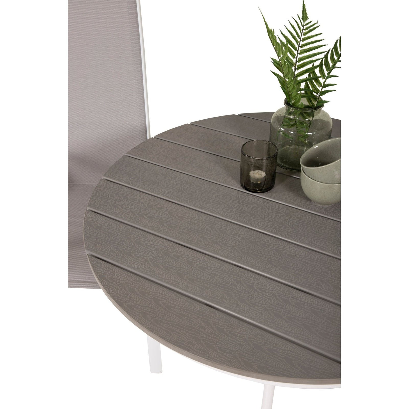 Parma cafébord ø90 + Copacabana Lenestol Venture Design Spisegruppe