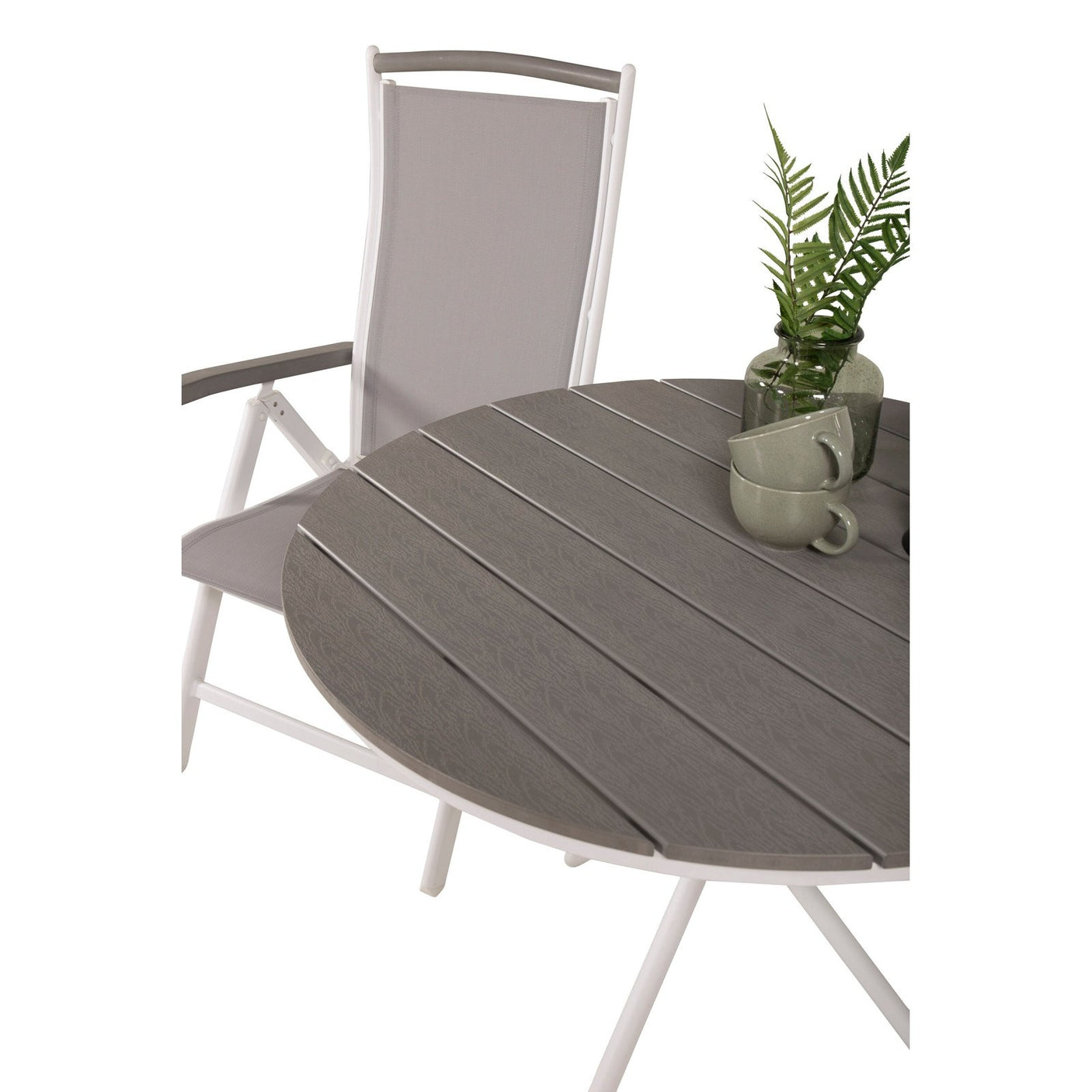 Parma cafébord ø90 + Albany stoler Venture Design Spisegruppe