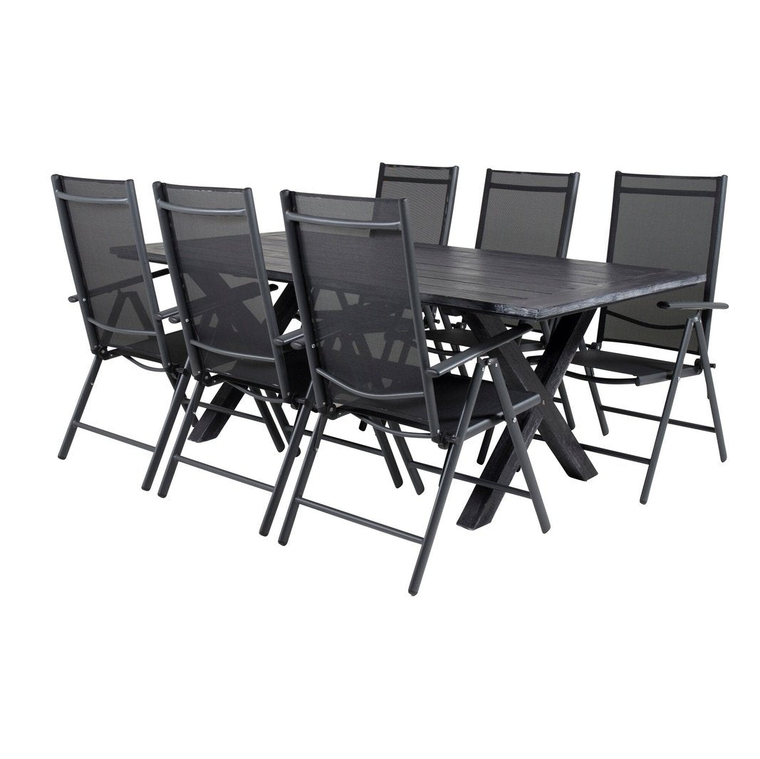 Rives spisebord 200*100cm + Break Stol Venture Design Spisegruppe